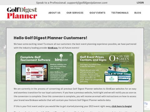 Golf Digest Planner