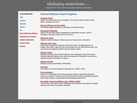 Obituary Searches