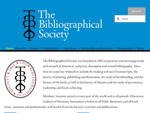 The Bibliographical Society
