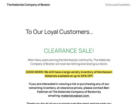 The Materials Company of Boston
