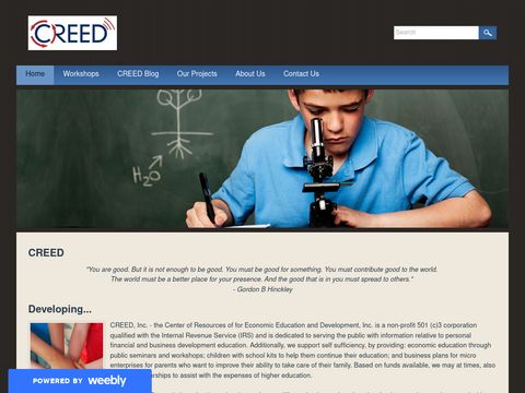 The Center of Resources for Economic Education and Development, Inc. (CREED)