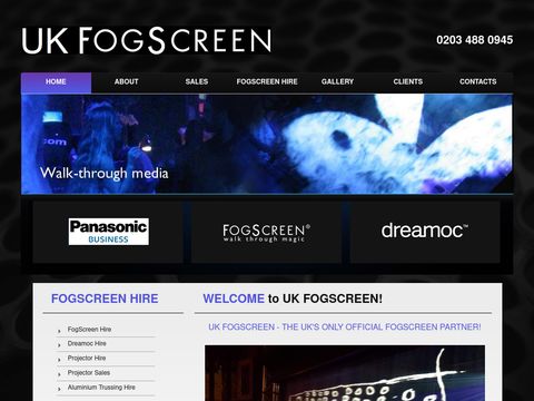 UK Fogscreen Rentals