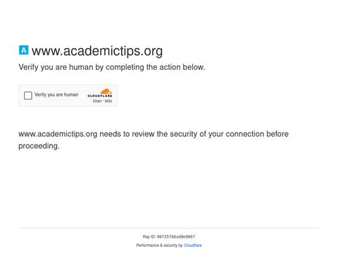 Academic Tips