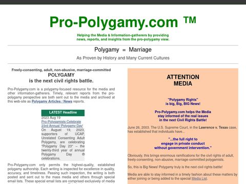 Pro Polygamy