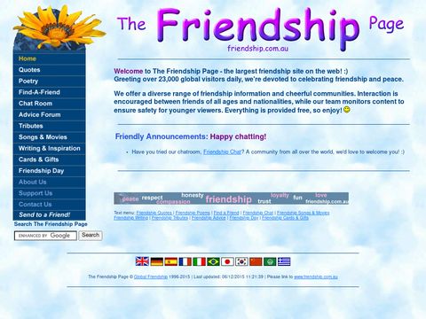 The Friendship Page