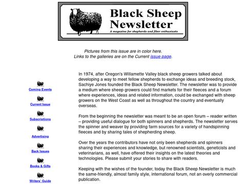Black Sheep Newsletter