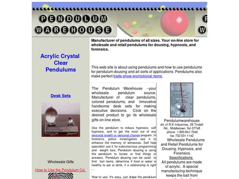 Pendulum Warehouse