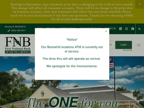 First National Bank of South Carolina