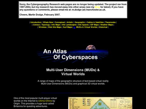 An Atlas of Cyberspaces