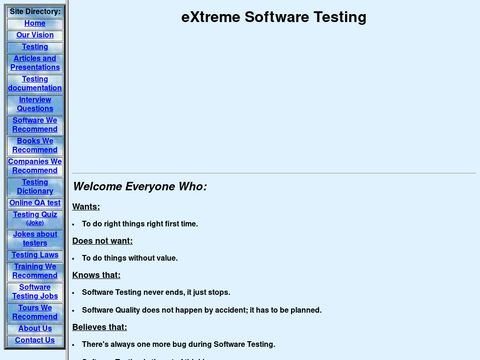 Extreme Testing