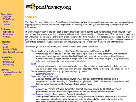 OpenPrivacy.org