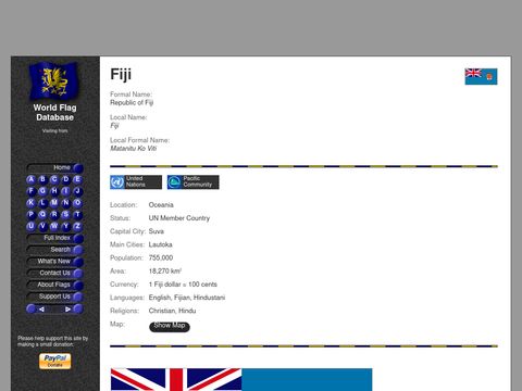 World Flag Database - Fiji