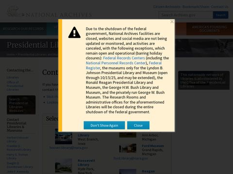 Presidential Libraries